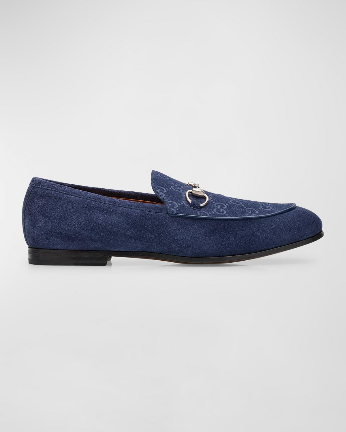 Men's Jordy Guccissima Suede Loafers  Product Image