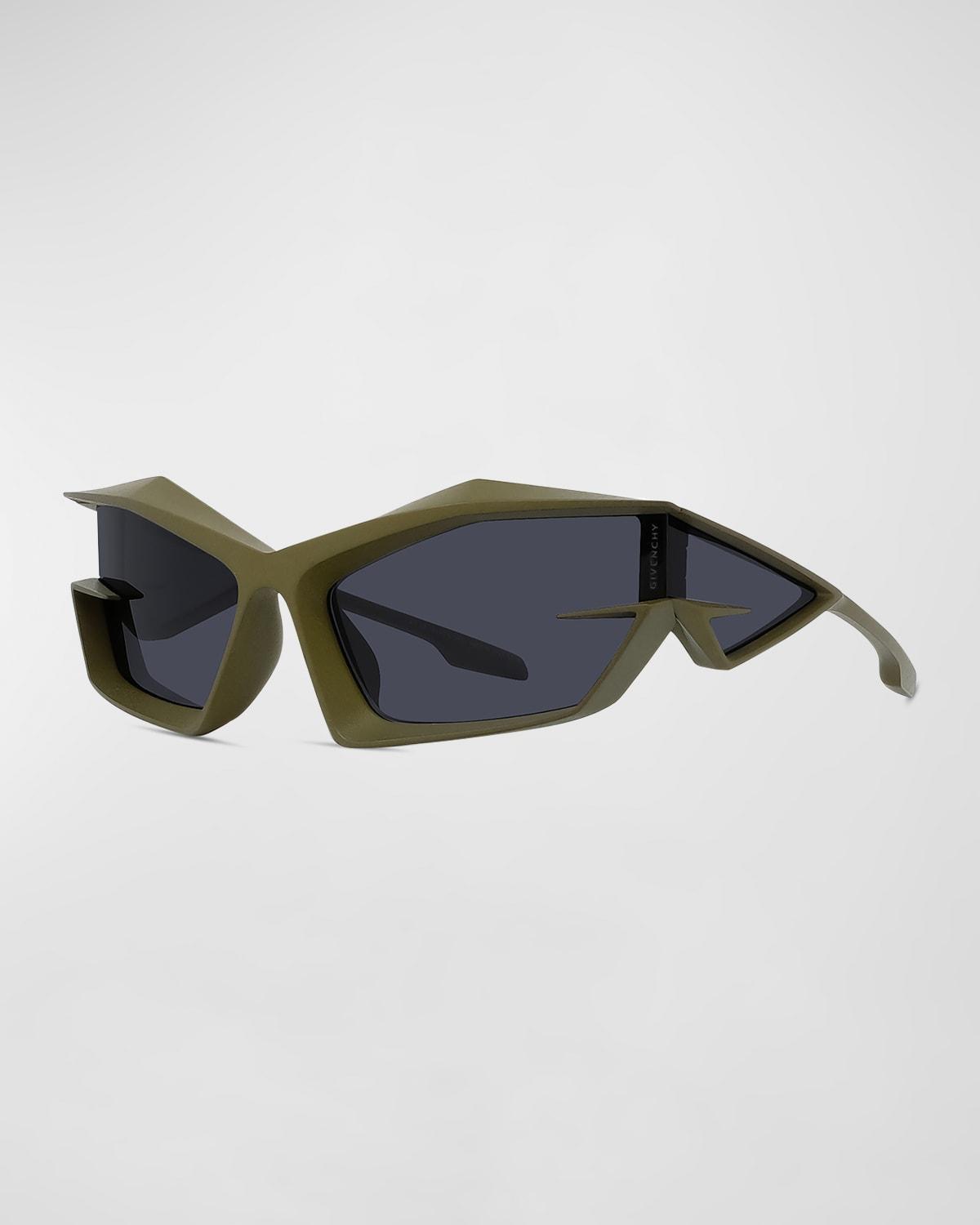 Mens 69MM Mirrored Geometric Sunglasses Product Image