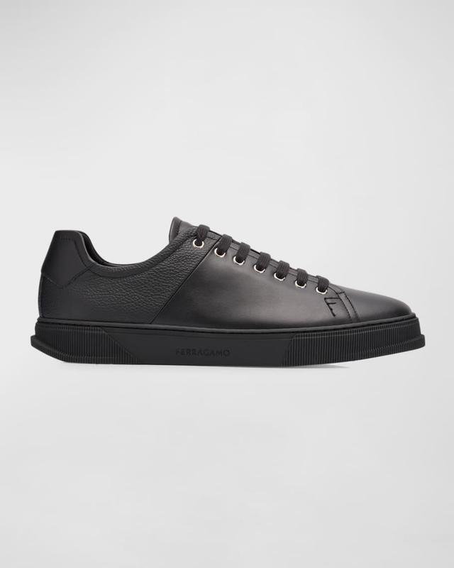 Men's Clayton Mixed Leather Low-Top Sneakers Product Image