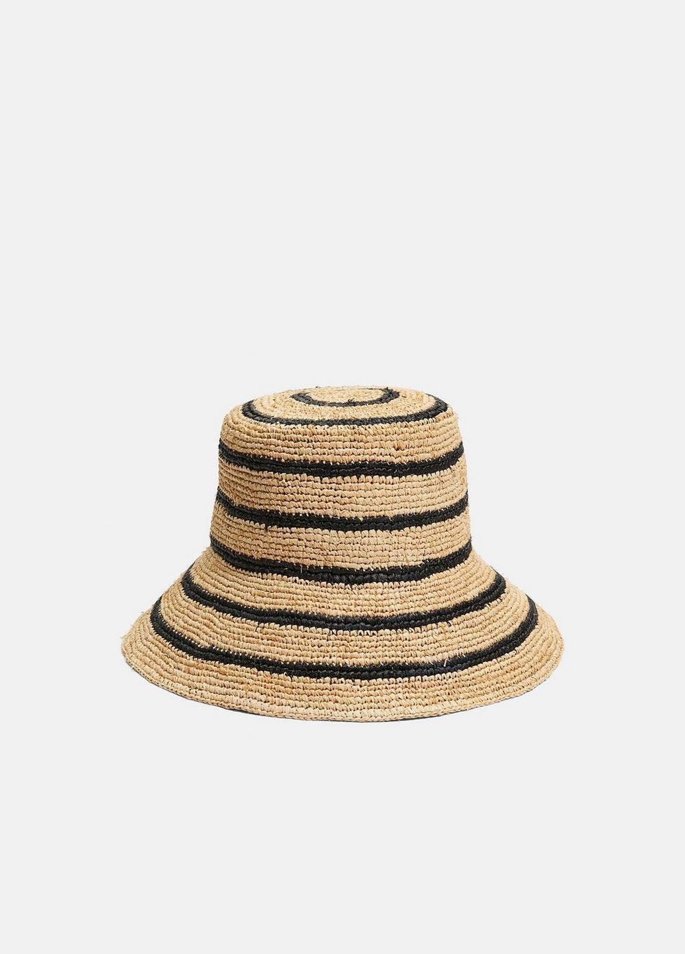 Striped Straw Hat Product Image