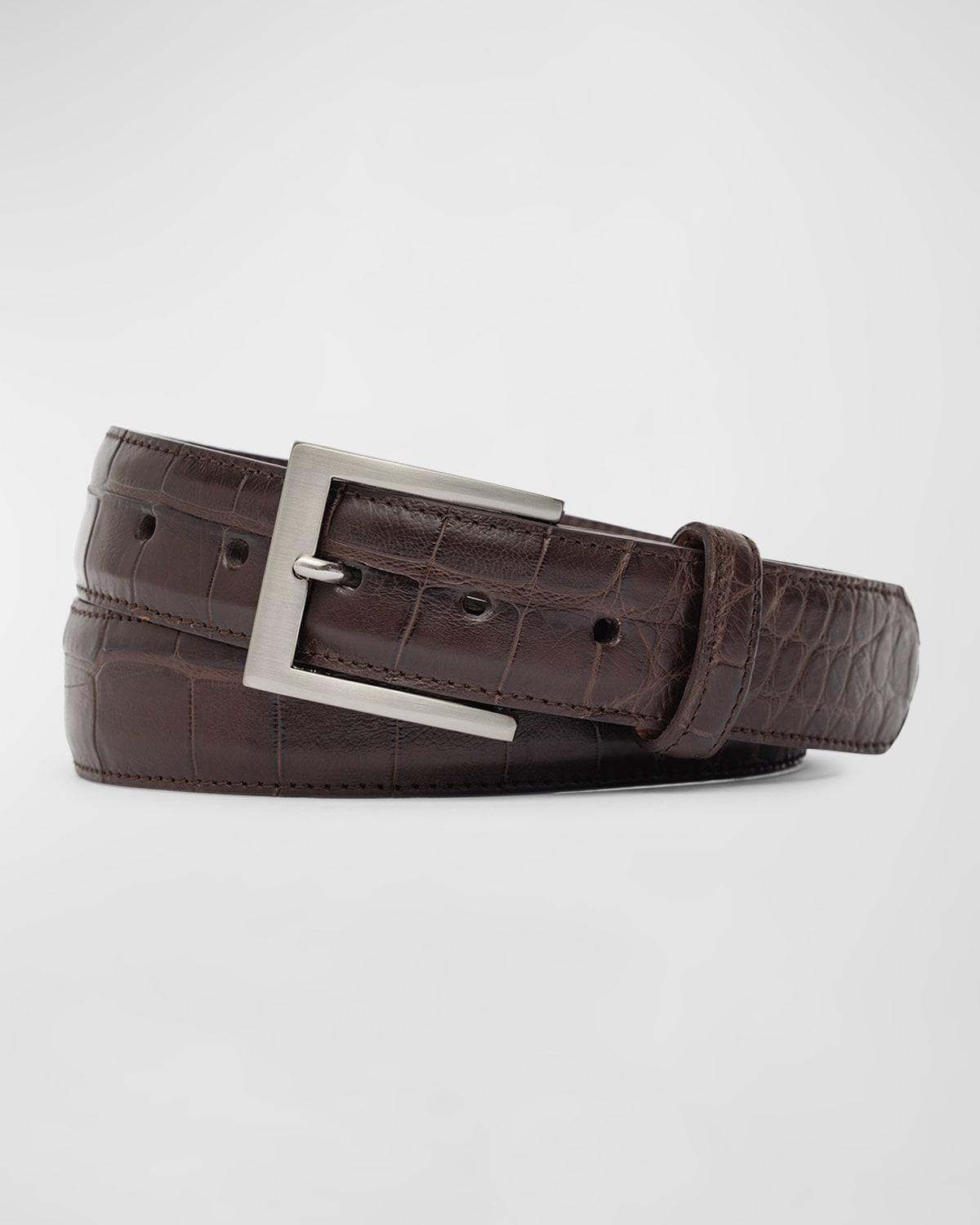 Men's Matte Alligator Belt Product Image