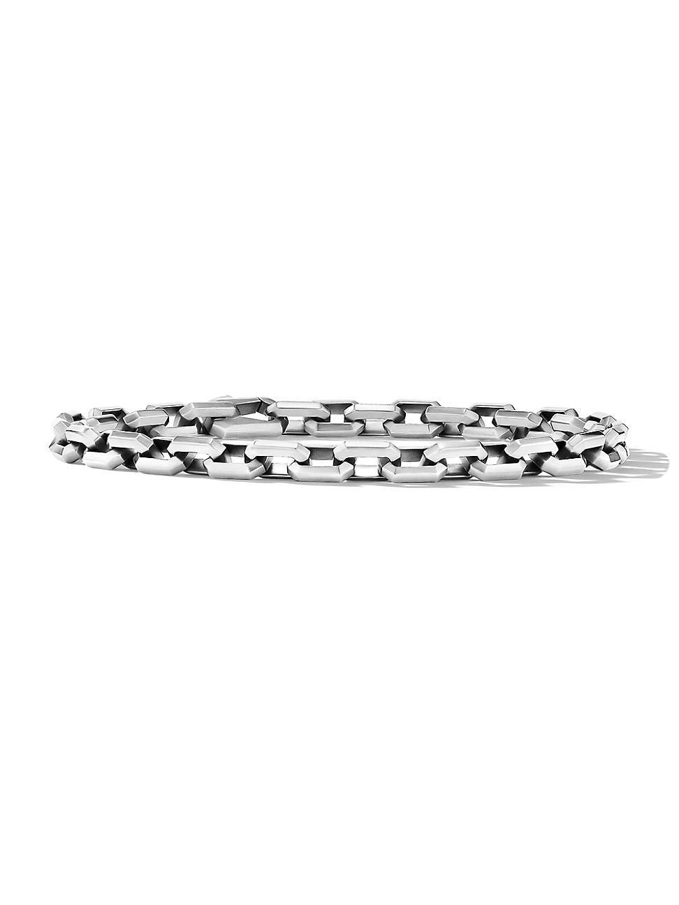 Mens Streamline Heirloom Chain Link Bracelet in Sterling Silver Product Image