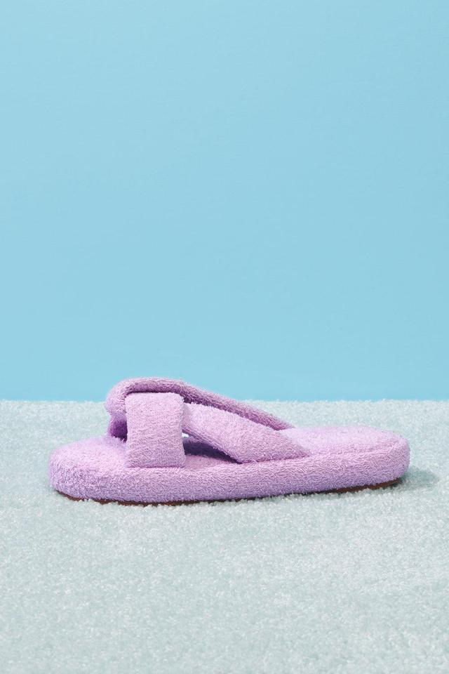 Juna Terry Slide Sandal - Lilac Product Image