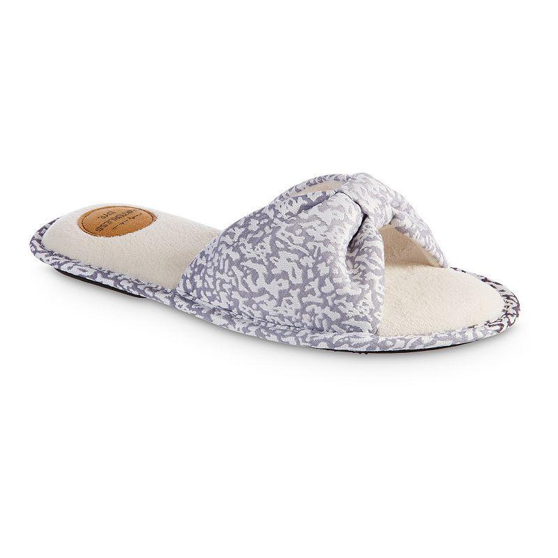 isotoner Spectra Womens Scuff Slippers Blue Product Image