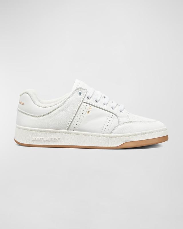 Men's SL61 Perforated Leather Low-Top Sneakers Product Image