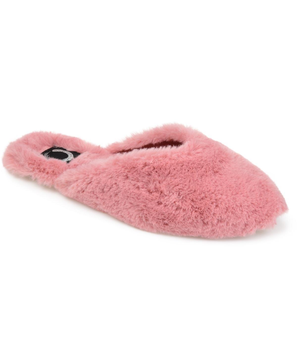 Journee Collection Womens Sundown Faux Fur Slipper Product Image