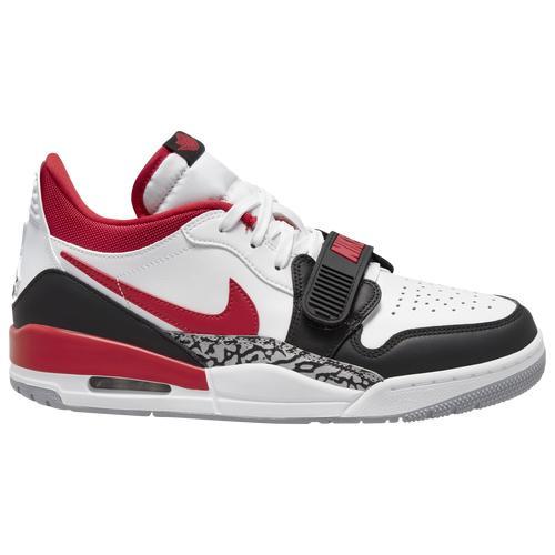 Jordan Mens Jordan Legacy 312 Low - Mens Basketball Shoes White/Red/Black Product Image