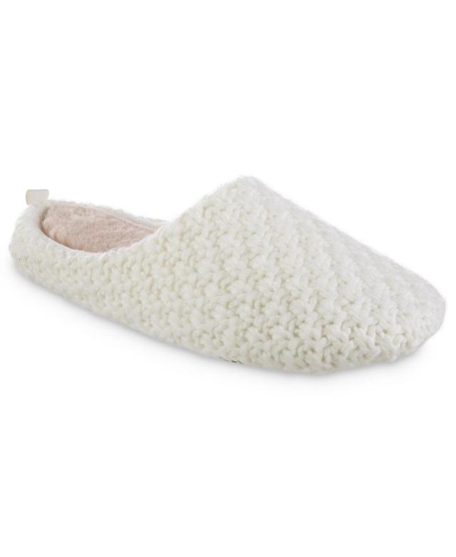 isotoner Sutton Chunky Knit Hoodback Womens Slippers Product Image