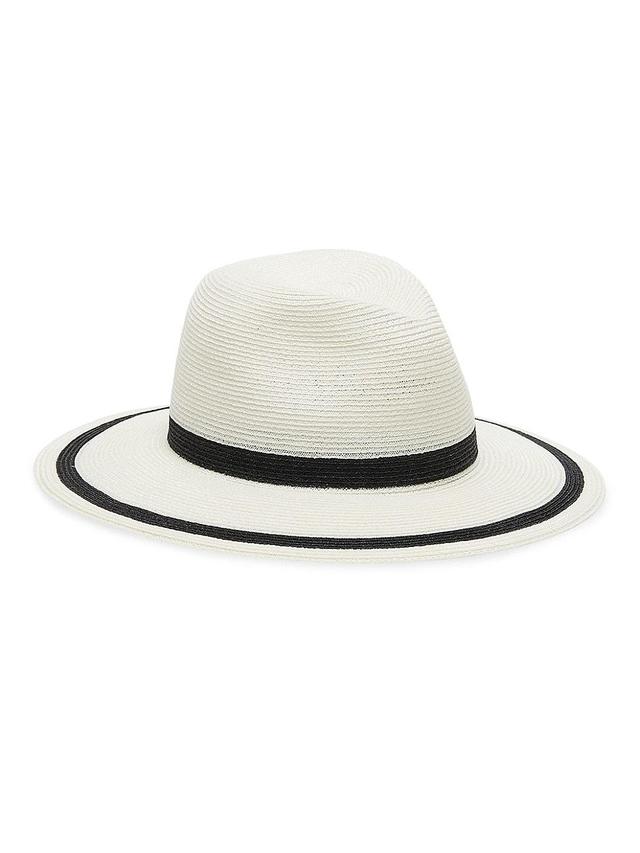 Womens Courtney Packable Striped Fedora Product Image