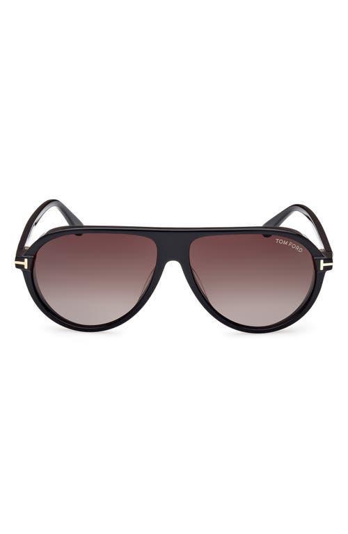 TOM FORD Marcus 60mm Gradient Pilot Sunglasses Product Image