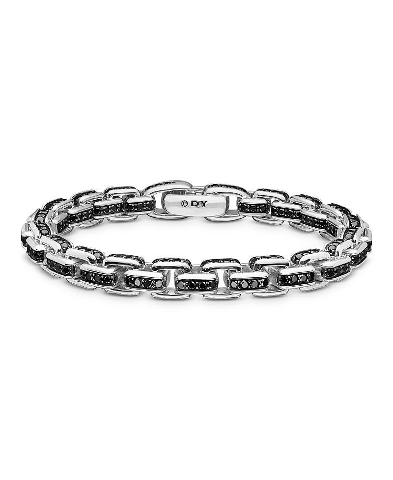 Mens Box Chain Bracelet In Sterling Silver Product Image