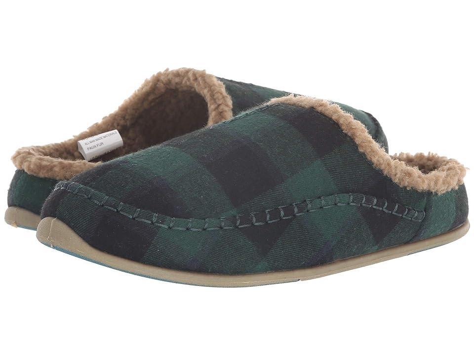 Deer Stags Nordic Slipper (Dark Green Slippers Product Image