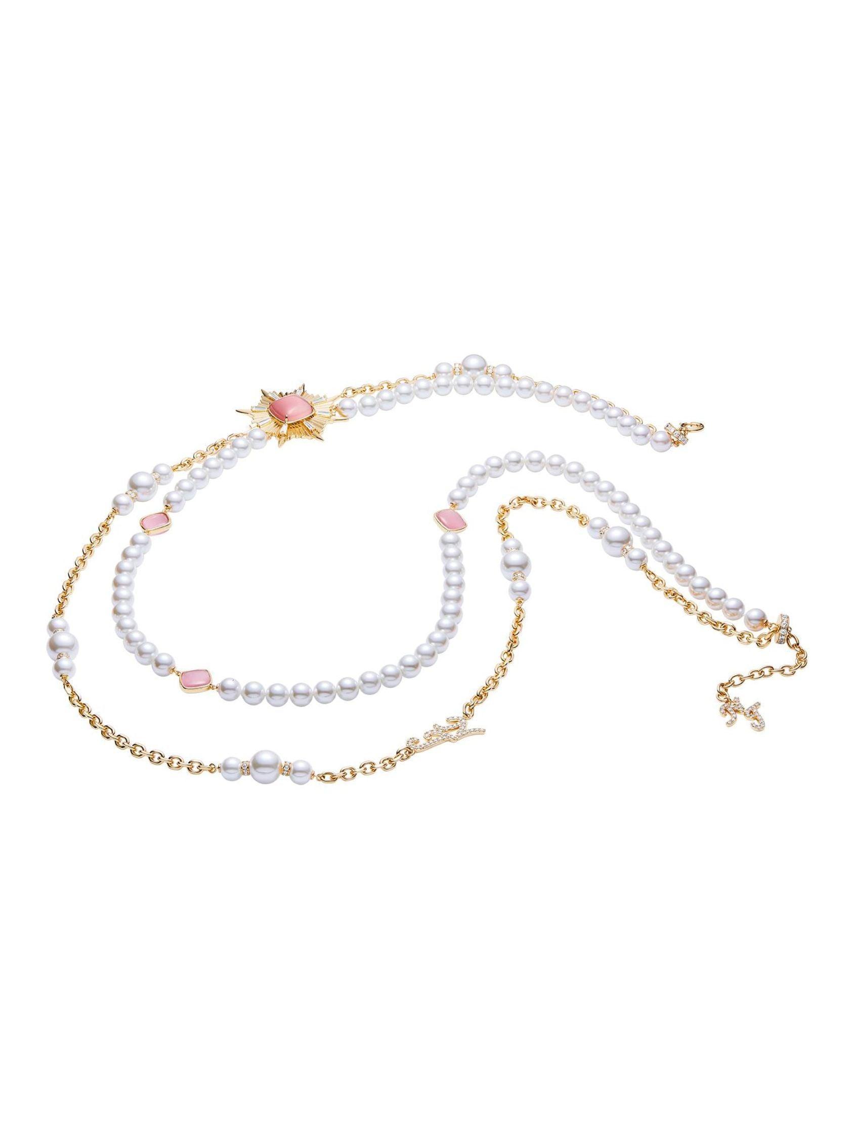 Anika Pearl Necklace (Pink) Product Image