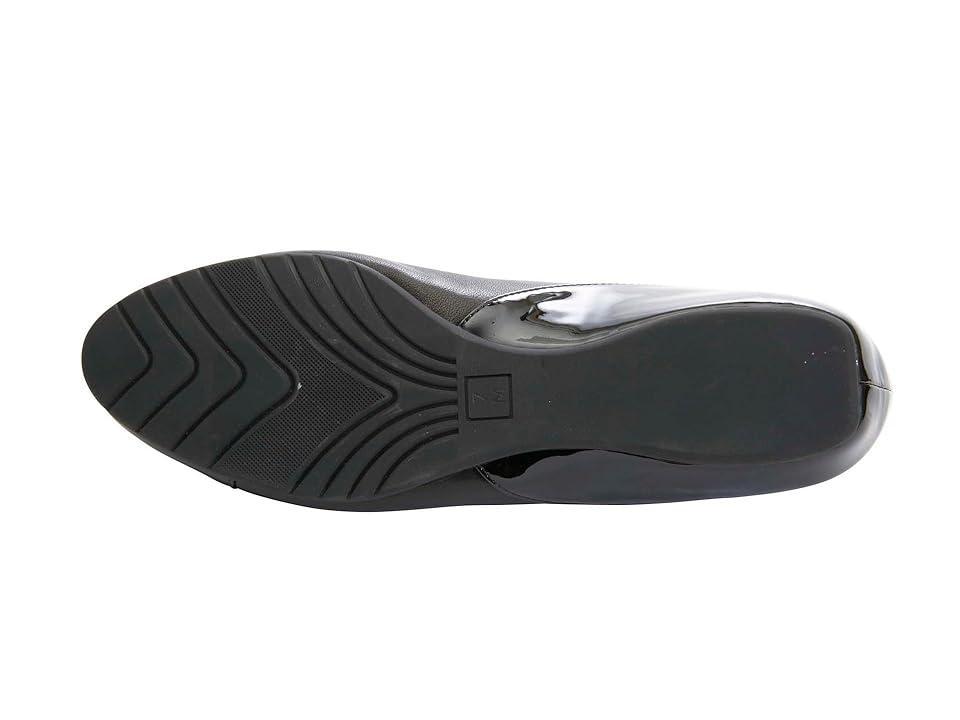 Vaneli Picot Nappa/Black Patent) Women's Flat Shoes Product Image