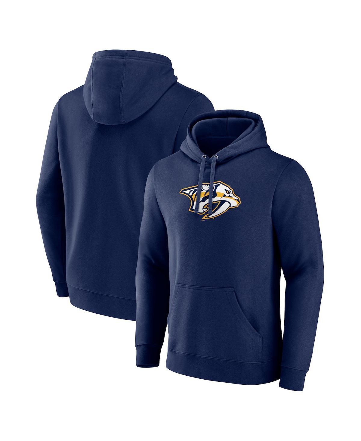 Mens Fanatics Branded Navy Nashville Predators Primary Logo Pullover Hoodie Pdt Blue Product Image