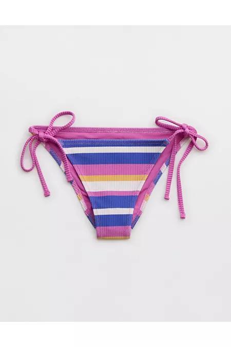 Aerie Shine Rib Cheekiest Tie Bikini Bottom Women's Product Image