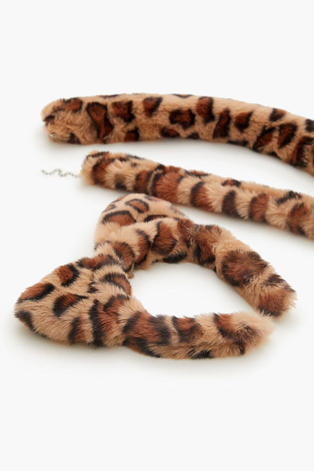 Leopard Headband Necklace & Tail Set | Forever 21 Product Image