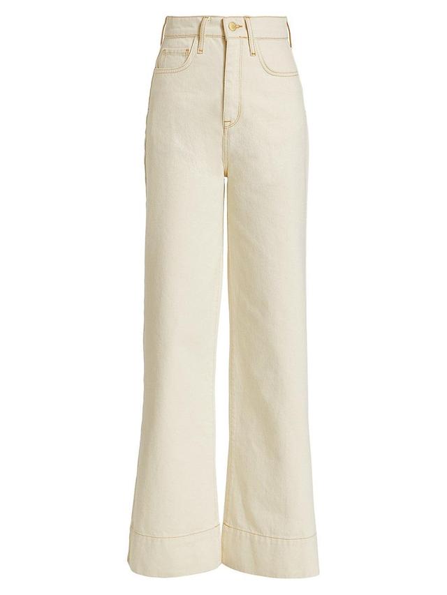 Womens Ms. Onassis Wide-Leg Jeans Product Image