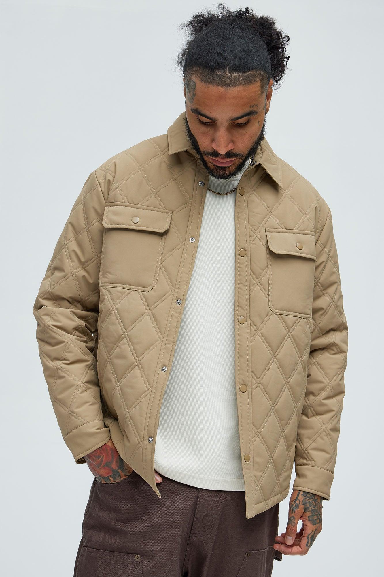 Auburn Quilted Shirt Jacket - Tan Product Image