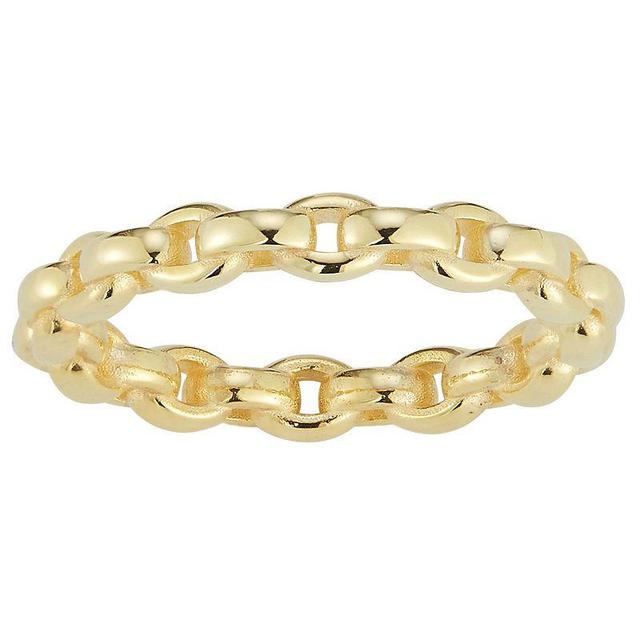 Sunkissed Sterling Link Chain Ring, Womens Multicolor Product Image