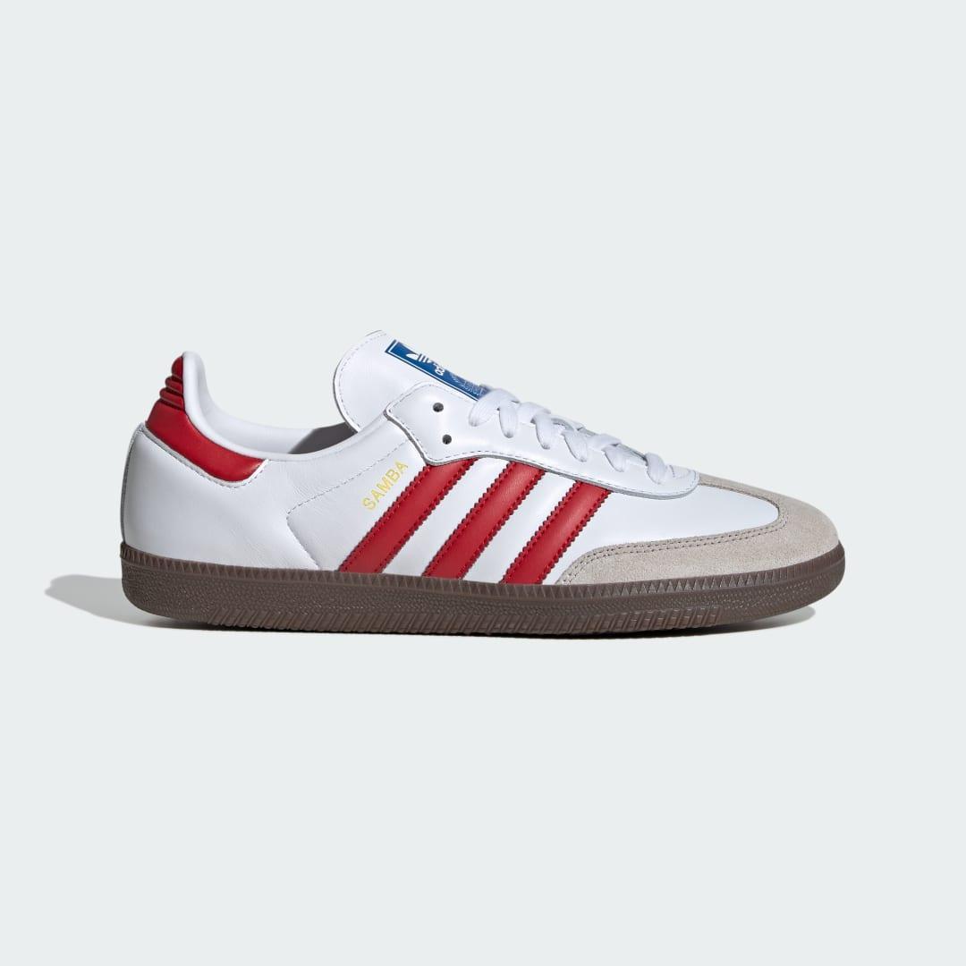 adidas Samba OG Shoes Kids Cloud White 4.5 Kids Product Image