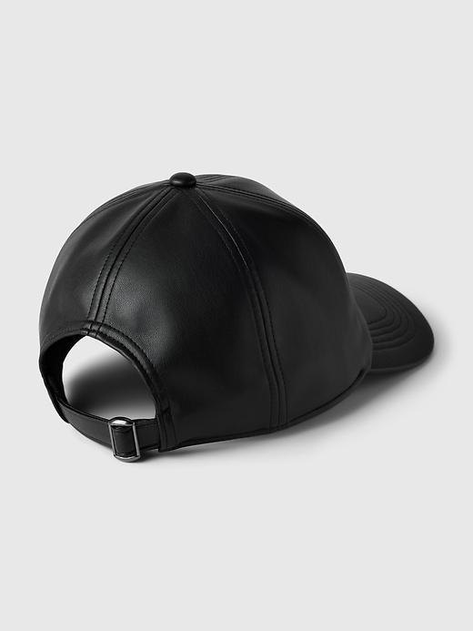 Vegan Leather Baseball Hat Product Image