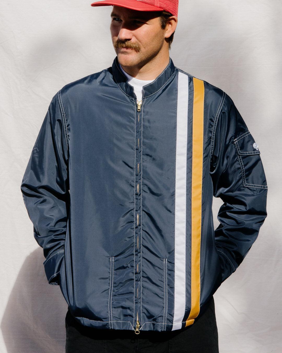 Racing Jacket 25 - Navy/White/Gold Male Product Image