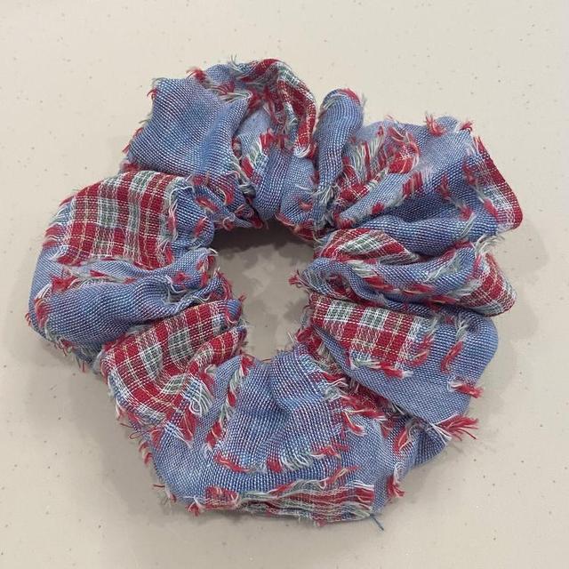 Plaid Hair Scrunchie / Hair Clip Product Image