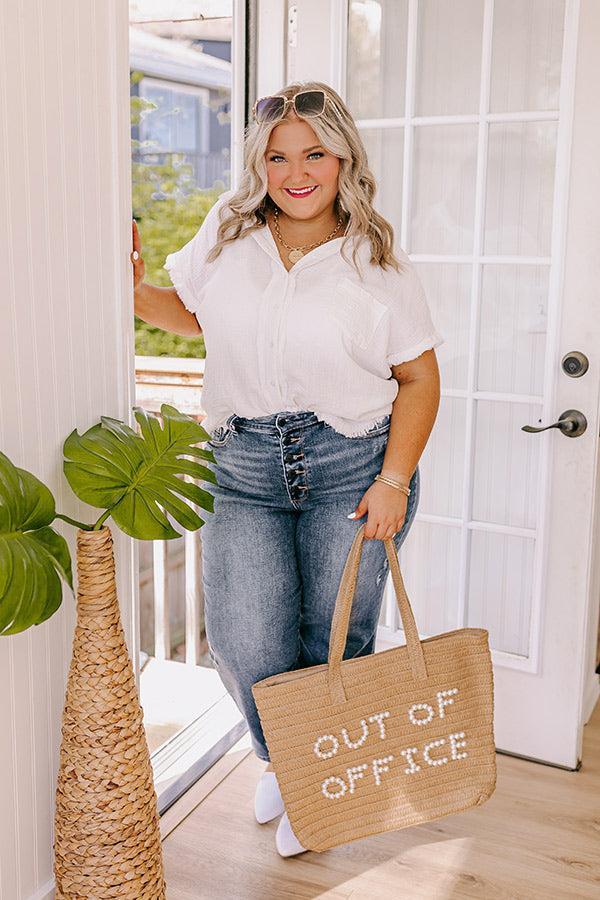 Seaside Smiles Button Up in White Product Image