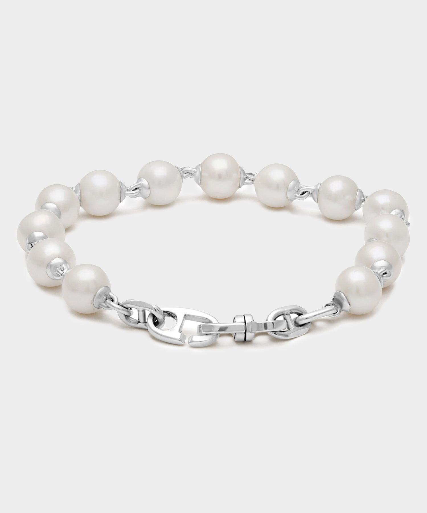 Maor Consi Bracelet in Silver with White Pearls Product Image