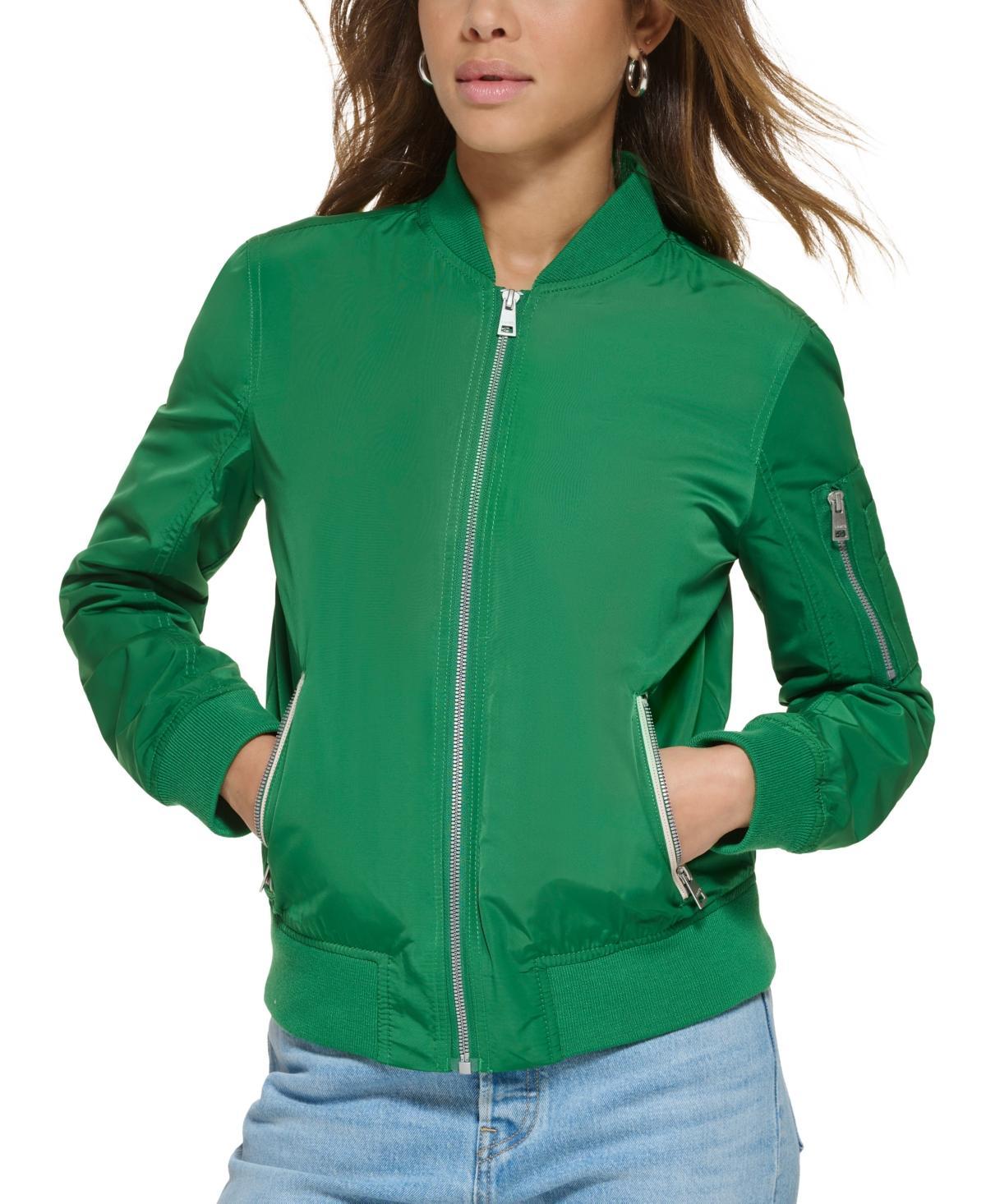 Levis Womens Lightweight Zip-Detail Bomber Jacket Product Image