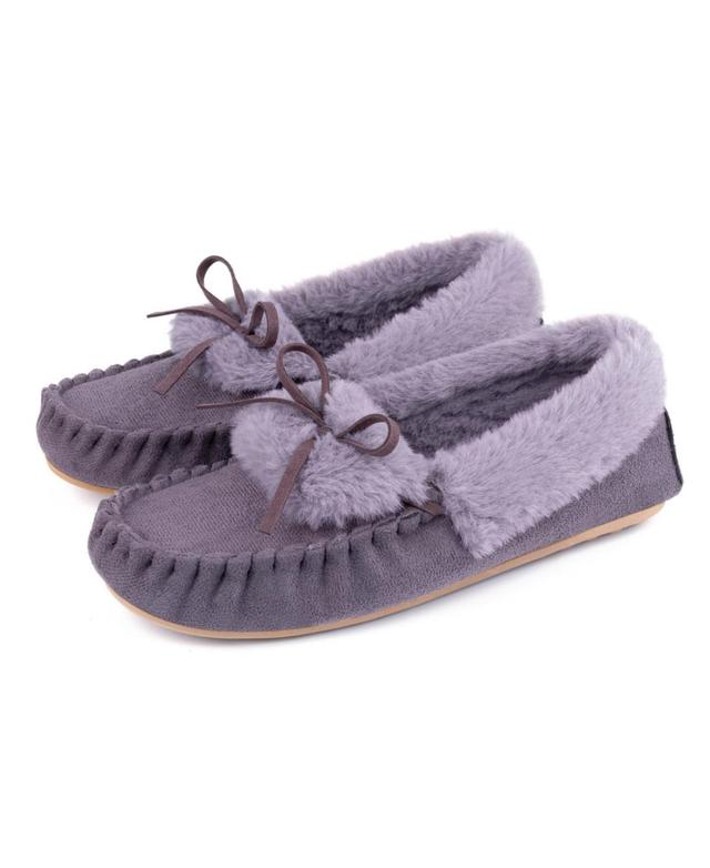 Rock Dove Womens Naomi Faux Fur Moccasin Slipper Product Image