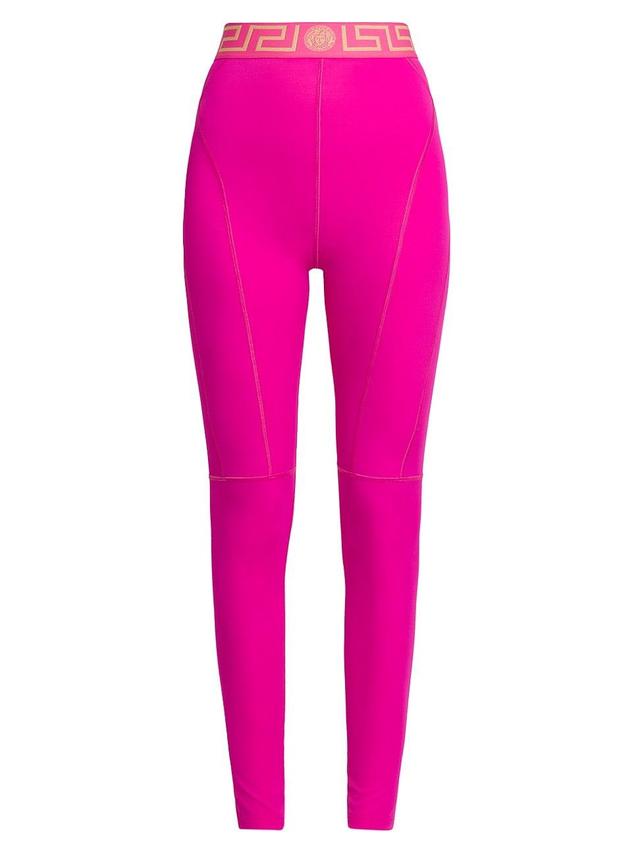 Womens High-Rise Logo Leggings Product Image