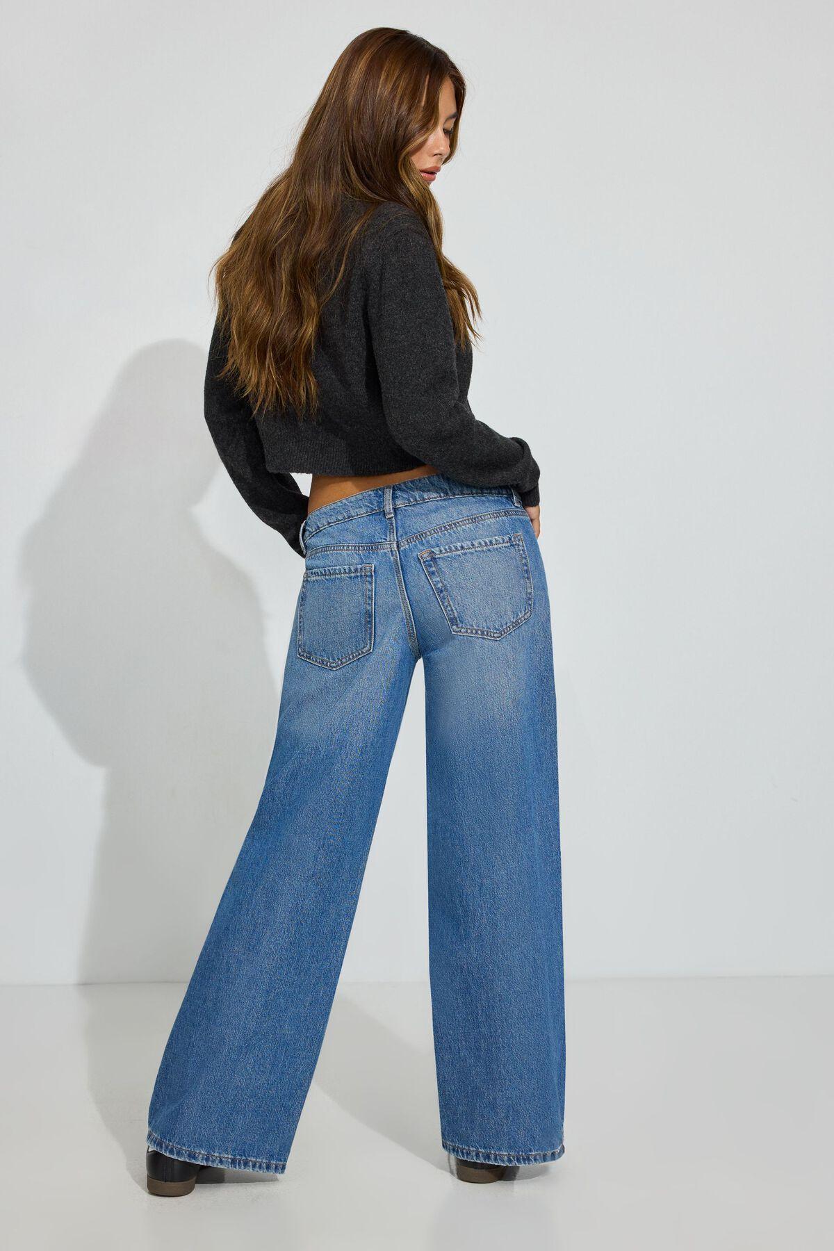 Low Rise Wide Leg Jeans Product Image