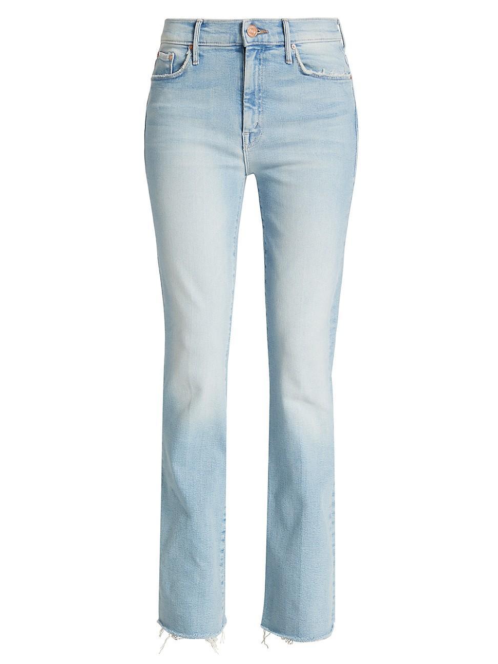 MOTHER The Weekend Fray Hem Bootcut Jeans Product Image