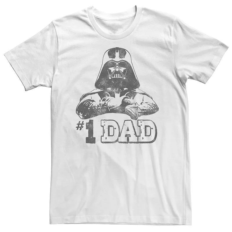 Big & Tall Star Wars Darth Vader #1 Dad Vintage Fathers Day Tee, Mens Product Image