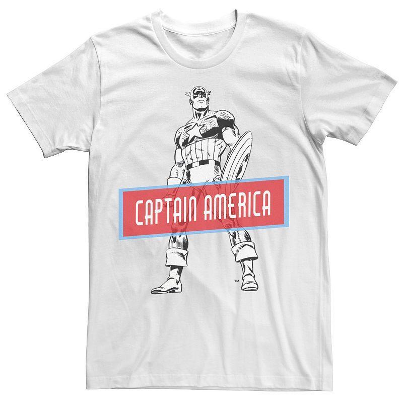 Mens Marvel Avengers Captain America Simple Portrait Tee Product Image