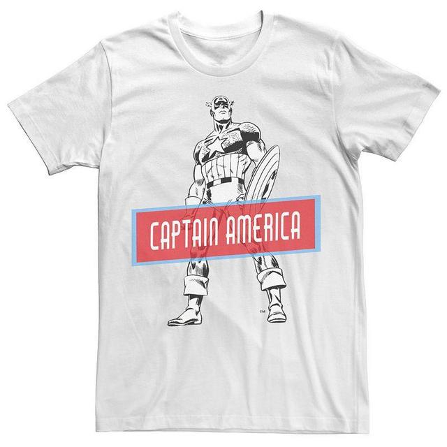 Mens Marvel Avengers Captain America Simple Portrait Tee Product Image