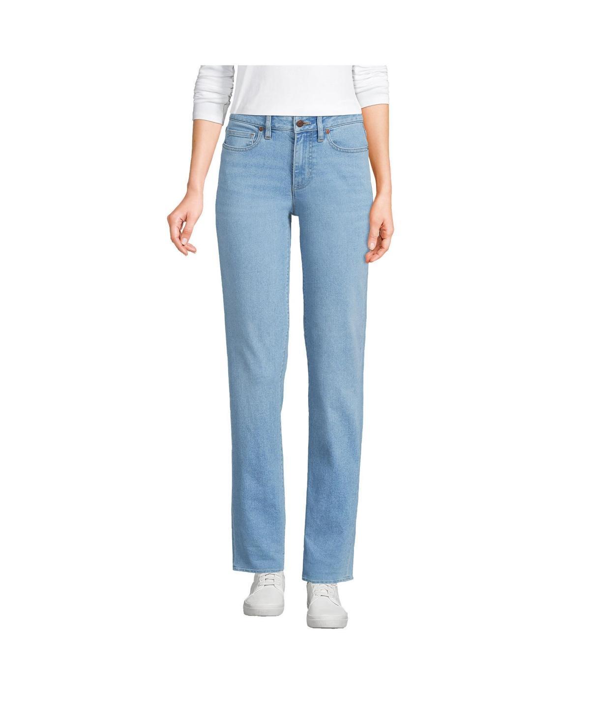 Womens Lands End Mid-Rise Boyfriend Jeans Product Image