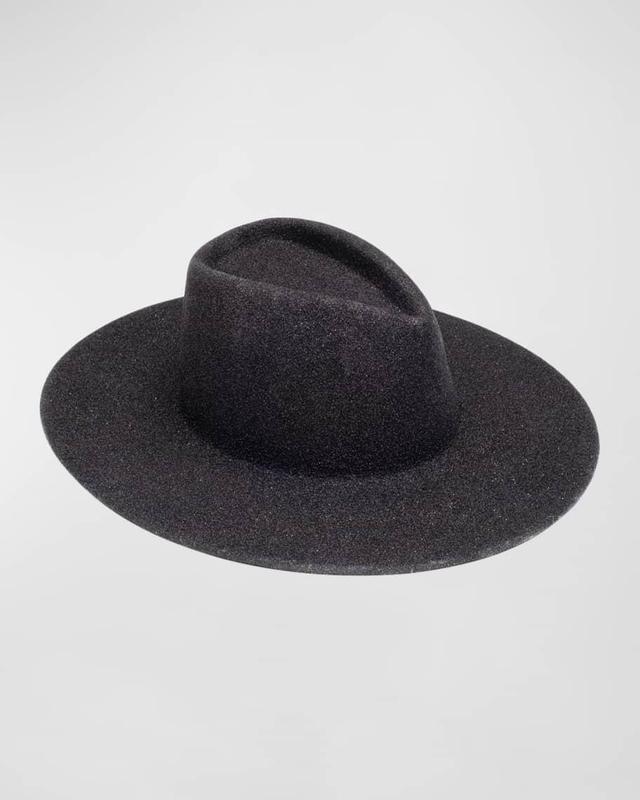 Harlowe Glittery Wool Fedora  Product Image