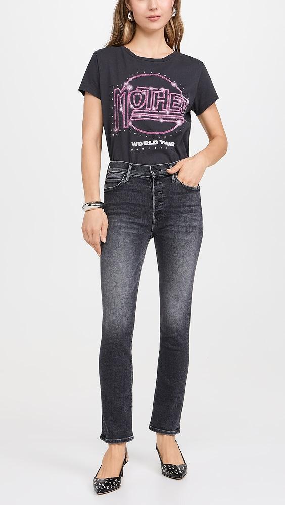 MOTHER Pixie Mid Rise Dazzler Ankle Jeans | Shopbop Product Image