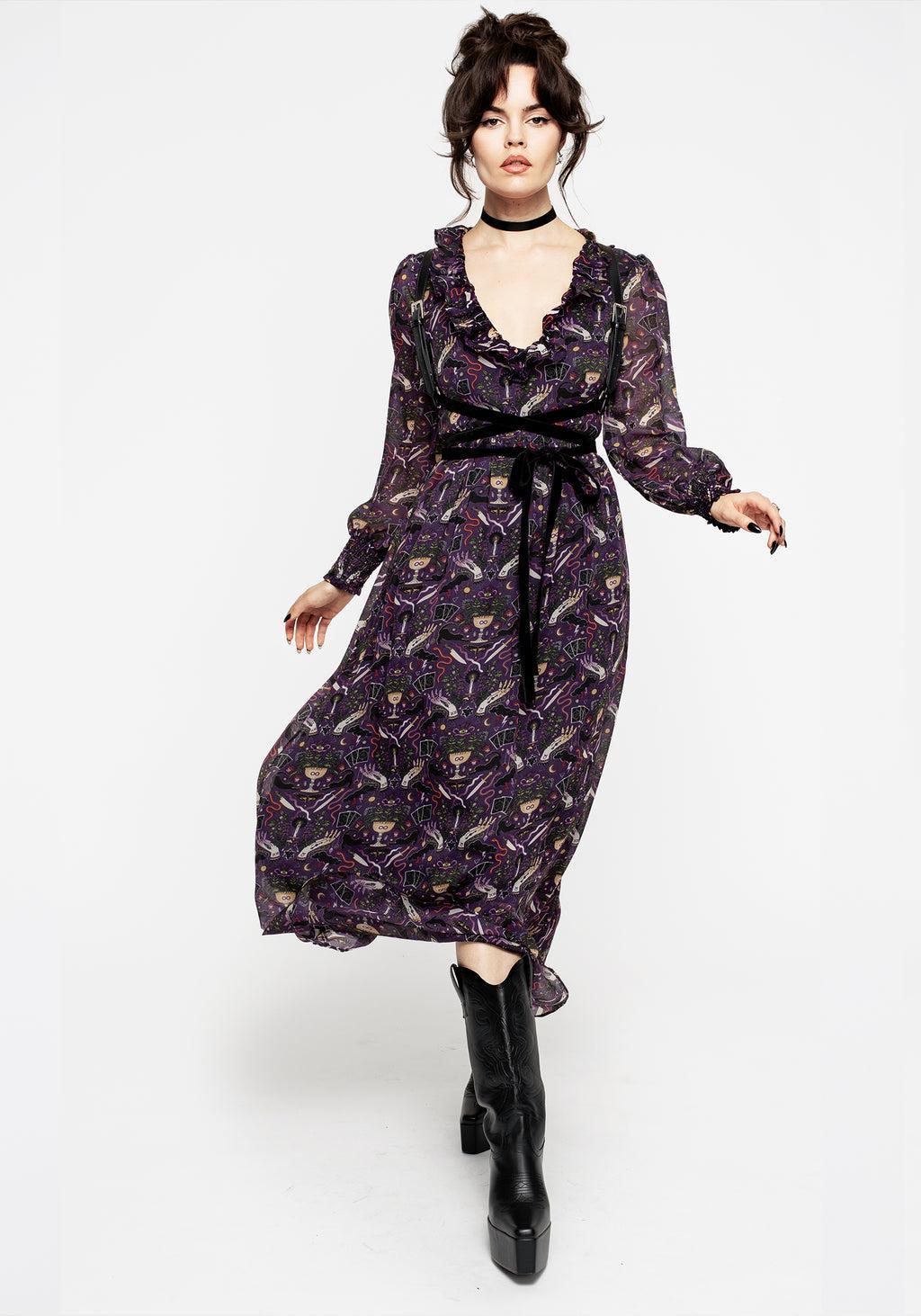 Modern Mystic Puff Sleeve Maxi Dress Product Image