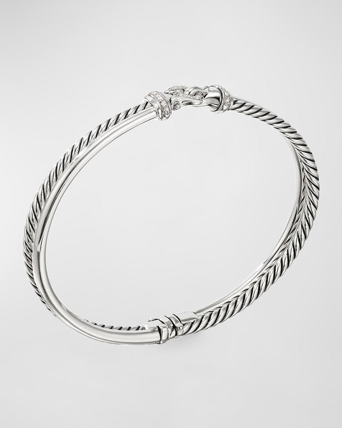 2-Row Buckle Bracelet with Diamonds Product Image