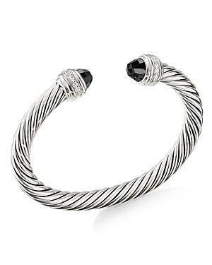 Womens Classic Cable Bracelet in Sterling Silver Product Image