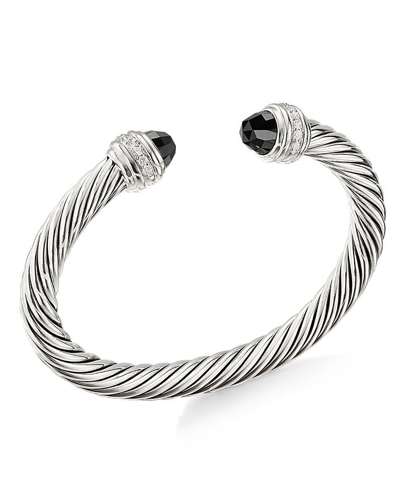 Womens Classic Cable Bracelet in Sterling Silver Product Image