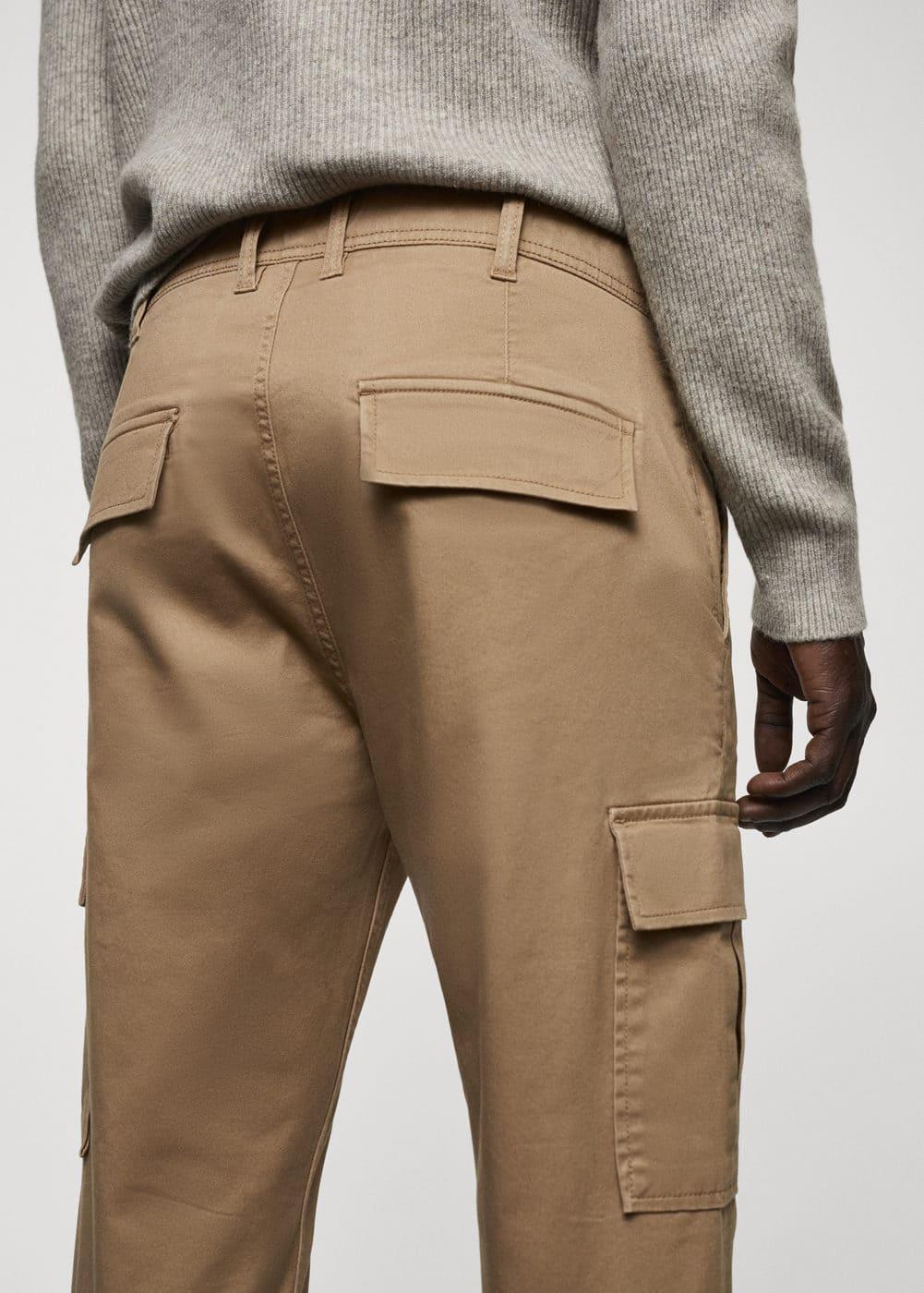 MANGO MAN - Slim-fit cotton cargo pants beigeMen Product Image