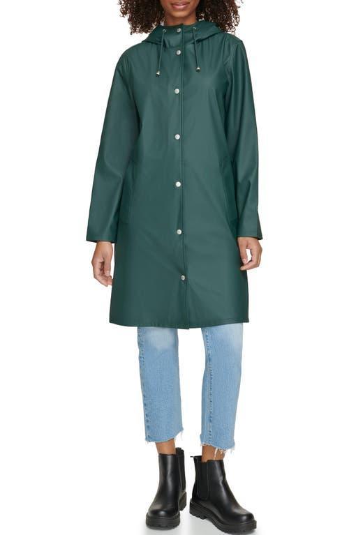 Womens Levis Rubberized Raincoat Darkest Green Product Image