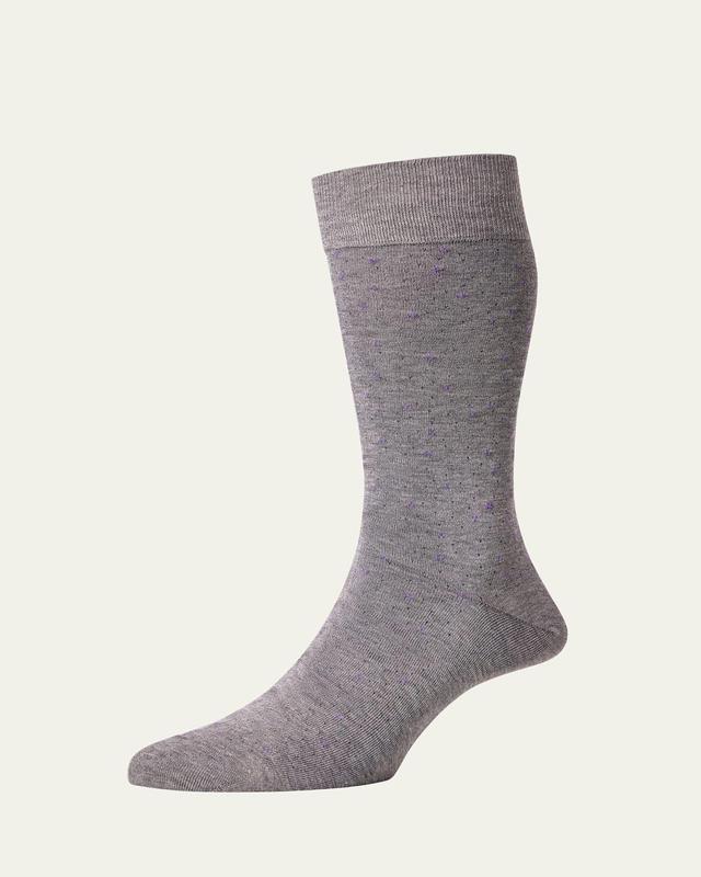 Mens Crompton Mini-Dot Crew Socks Product Image