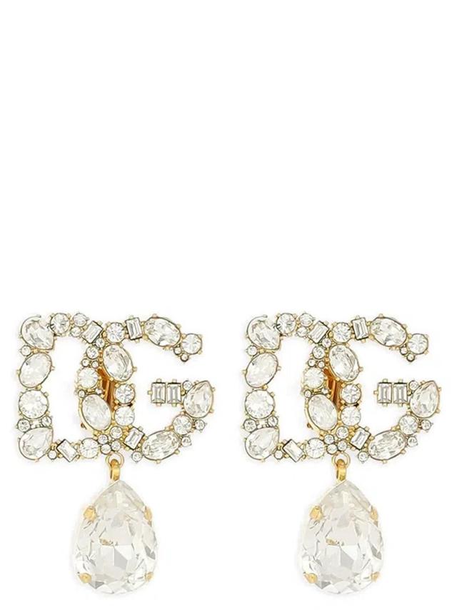 Logo Earrings In Gold Product Image