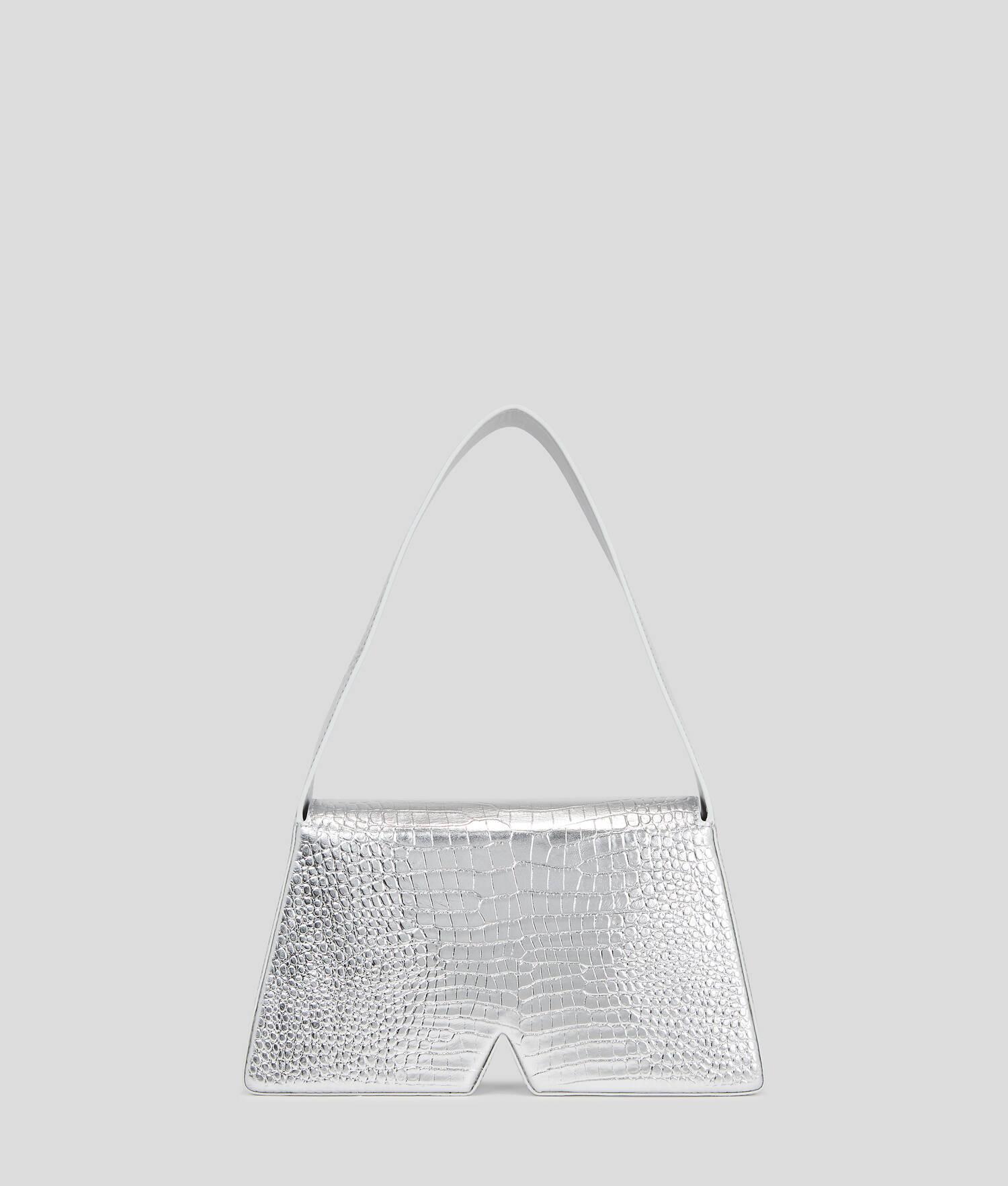 IKON K MEDIUM CROC-EFFECT SHOULDER BAG Product Image